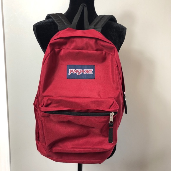 red backpack jansport